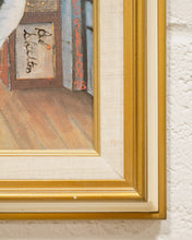 Load image into Gallery viewer, Red Skelton Freddie In The Tub Canvas Transfer From Original Oil Print Framed