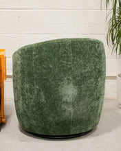 Load image into Gallery viewer, Dark Green Aria Swivel Chair