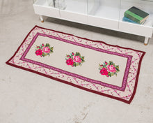 Load image into Gallery viewer, Roses Runner Rug Needlepoint