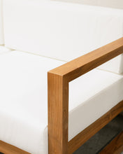 Load image into Gallery viewer, Mareena Outdoor Teak Sectional Sofa with Coffee Table