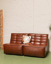Load image into Gallery viewer, 2 Piece Juno in Recycled Leather Loveseat