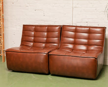 Load image into Gallery viewer, 2 Piece Juno in Recycled Leather Loveseat