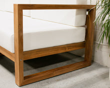 Load image into Gallery viewer, Mareena Outdoor Teak Sectional Sofa with Coffee Table