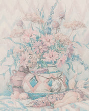 Load image into Gallery viewer, Framed Flower Vase Print Signed