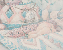 Load image into Gallery viewer, Framed Flower Vase Print Signed