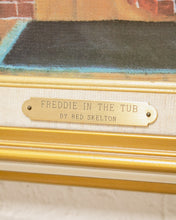 Load image into Gallery viewer, Red Skelton Freddie In The Tub Canvas Transfer From Original Oil Print Framed