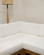 Load image into Gallery viewer, Mareena Outdoor Teak Sectional Sofa with Coffee Table