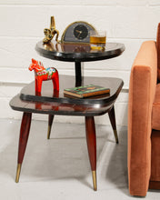 Load image into Gallery viewer, Mahogany 2 Tier Side Tables
