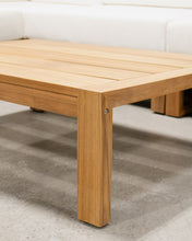 Load image into Gallery viewer, Mareena Outdoor Teak Sectional Sofa with Coffee Table
