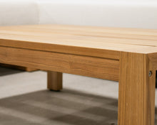 Load image into Gallery viewer, Mareena Outdoor Teak Sectional Sofa with Coffee Table