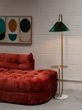 Load image into Gallery viewer, Green Pleated Villa Floor Lamp
