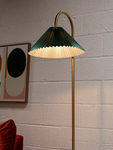 Green Pleated Villa Floor Lamp