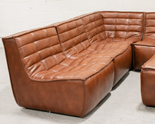 Load image into Gallery viewer, Recycled Leather 5 Piece Juno Sofa