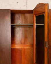 Load image into Gallery viewer, Tiger Wood Oak Art Deco Armoire Wardrobe