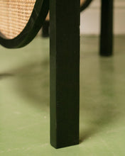 Load image into Gallery viewer, Black and Wicker Room Divider