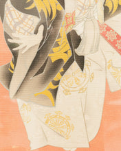 Load image into Gallery viewer, Painting of a Samurai warrior Japanese Woodblock Print on Fabric
