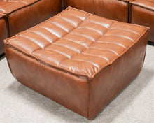 Load image into Gallery viewer, Recycled Leather 4 Piece and Ottoman Juno Sofa