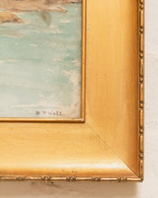 Load image into Gallery viewer, Antique Coastal Painting- As Is