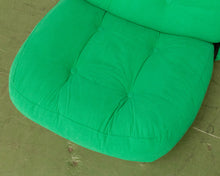 Load image into Gallery viewer, Green Corduroy Low Profile Swivel Chair
