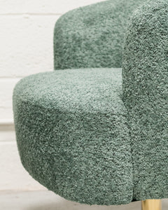 Pia Swivel Chair in Green