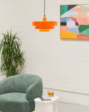 Load image into Gallery viewer, Orange Diner Hanging Pendant