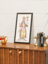 Load image into Gallery viewer, Vintage Folk Art Clown Circus Painting Carnival Early Gardening