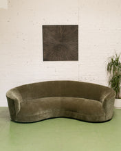 Load image into Gallery viewer, Aria 1 Piece Curved Sofa in Moss