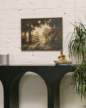 Load image into Gallery viewer, LANDSCAPE RECREATION OIL ON CANVAS painting BY MARIE MCBRIDE AFTER WINDBERG unframed