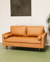 Load image into Gallery viewer, Maya Loveseat Sofa in Leather