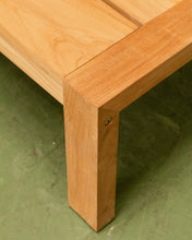 Load image into Gallery viewer, Mareena Outdoor Teak Sectional Sofa in Yellow with Coffee Table