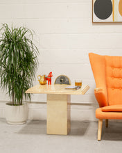 Load image into Gallery viewer, Travertine Post Modern Side Coffee Table Small