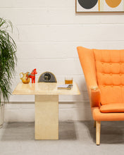 Load image into Gallery viewer, Travertine Post Modern Side Coffee Table Small