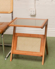 Load image into Gallery viewer, Walnut Magazine Side Table