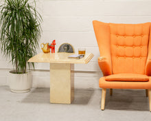 Load image into Gallery viewer, Travertine Post Modern Side Coffee Table Small