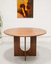 Load image into Gallery viewer, Walnut Sculptural Base Round Dining Table