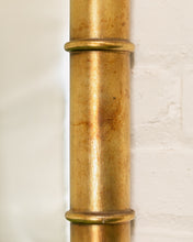 Load image into Gallery viewer, Vintage Gold Faux Bamboo Mirror