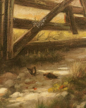 Load image into Gallery viewer, LANDSCAPE RECREATION OIL ON CANVAS painting BY MARIE MCBRIDE AFTER WINDBERG unframed