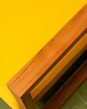 Load image into Gallery viewer, Mareena Outdoor Teak Sectional Sofa in Yellow with Coffee Table