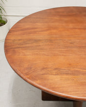 Load image into Gallery viewer, Walnut Sculptural Base Round Dining Table