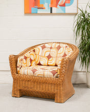 Load image into Gallery viewer, Retro Wicker Lounge Chair
