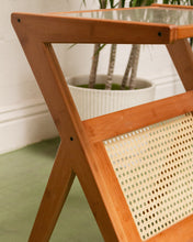 Load image into Gallery viewer, Walnut Magazine Side Table