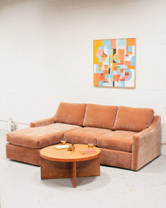 Hauser Sectional Sofa in Amici Ginger