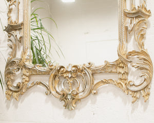 18th-19th Century Italian Giltwood Chinese Chippendale Style Large Mirror