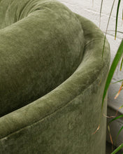 Load image into Gallery viewer, Prima Chaise and Bumper Olive Green Sofa