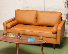Load image into Gallery viewer, Maya Loveseat Sofa in Leather