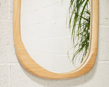Load image into Gallery viewer, Futuristic Natural Wood Mirror
