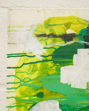 Load image into Gallery viewer, Green Abstract Oil Painting by E. Marz
