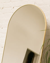 Load image into Gallery viewer, Brass Arch Floor Mirror