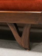 Load image into Gallery viewer, Desmond Walnut Framed Sofa 72” in Royale Rust