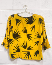Load image into Gallery viewer, Vintage Yellow and Black Blouse (6)